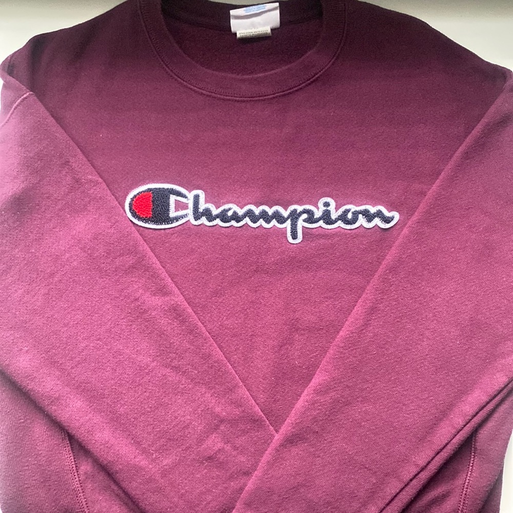 Size Small Womens Champion Dark Purple Pullover